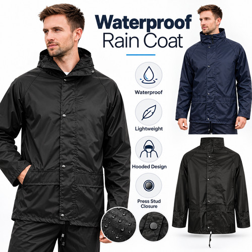 Men waterproof rain jacket - waterproof,