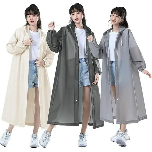 Hooded rain coat - women, men