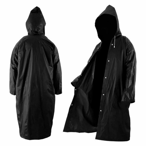 Men black waterproof long - black,